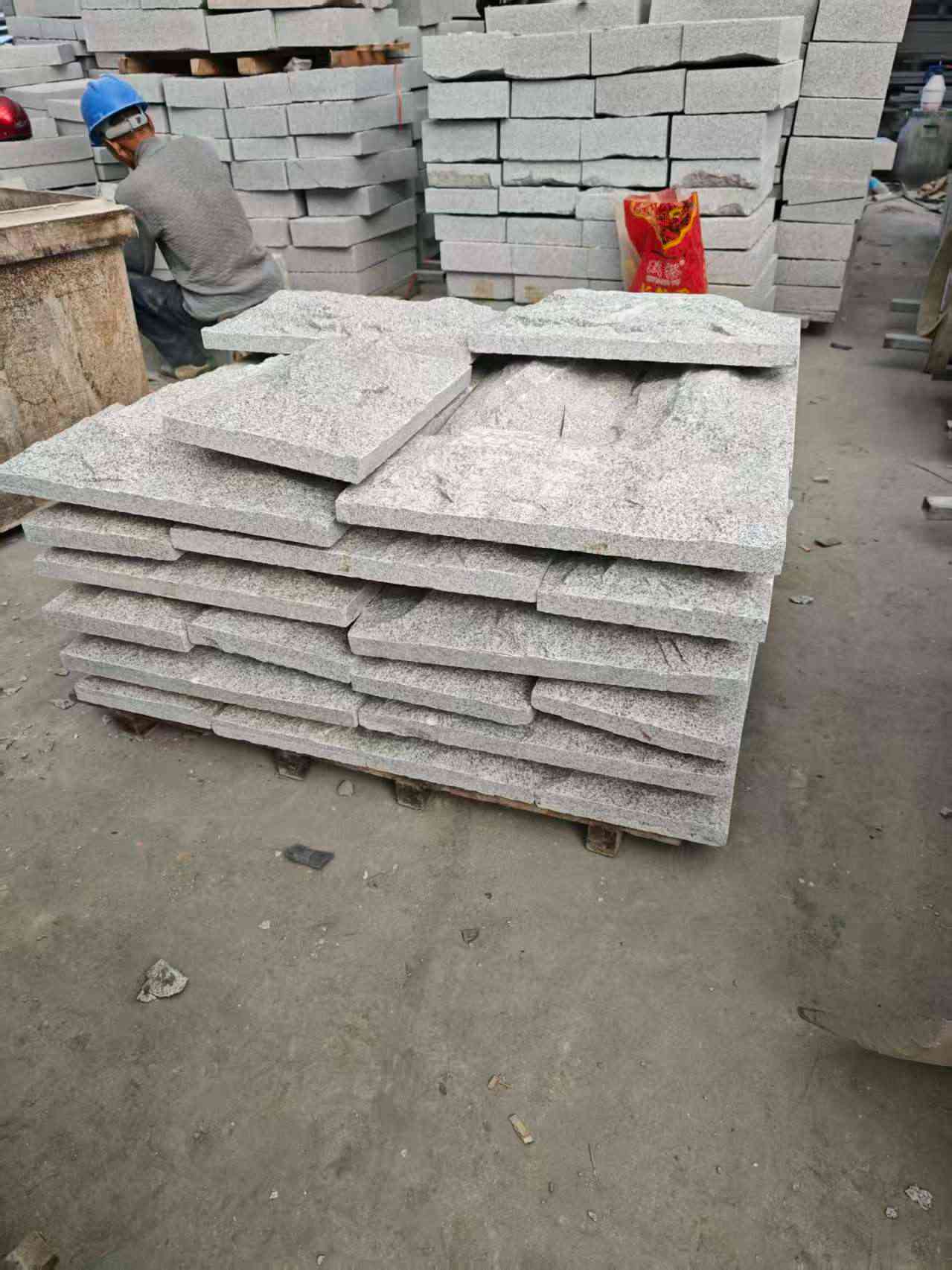 太原芝麻白蘑菇石，自然面